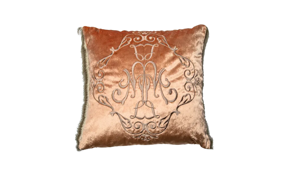 Poduszka kwadratowa Ambre z frędzlami