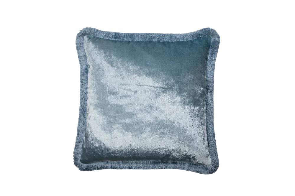 Poduszka kwadratowa Blue z długim puchem