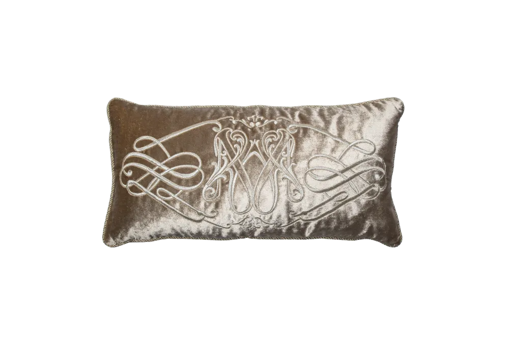 Poduszka prostokątna Beige z lamówką