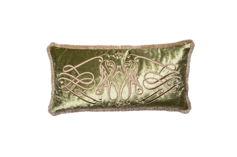 Poduszka prostokątna Olive z krótkim puchem