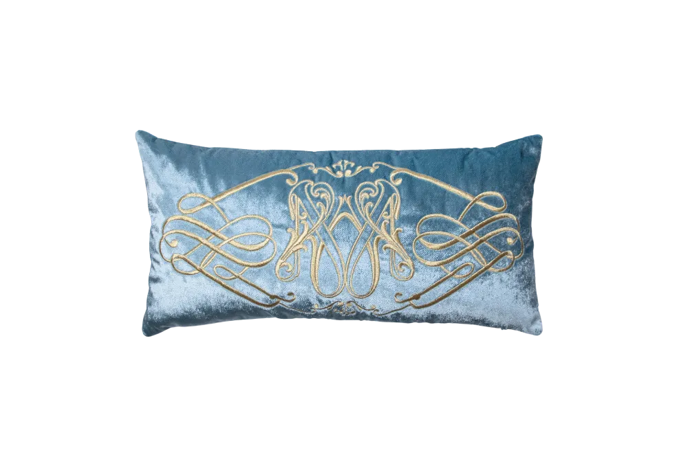 Poduszka prostokątna Blue Gold