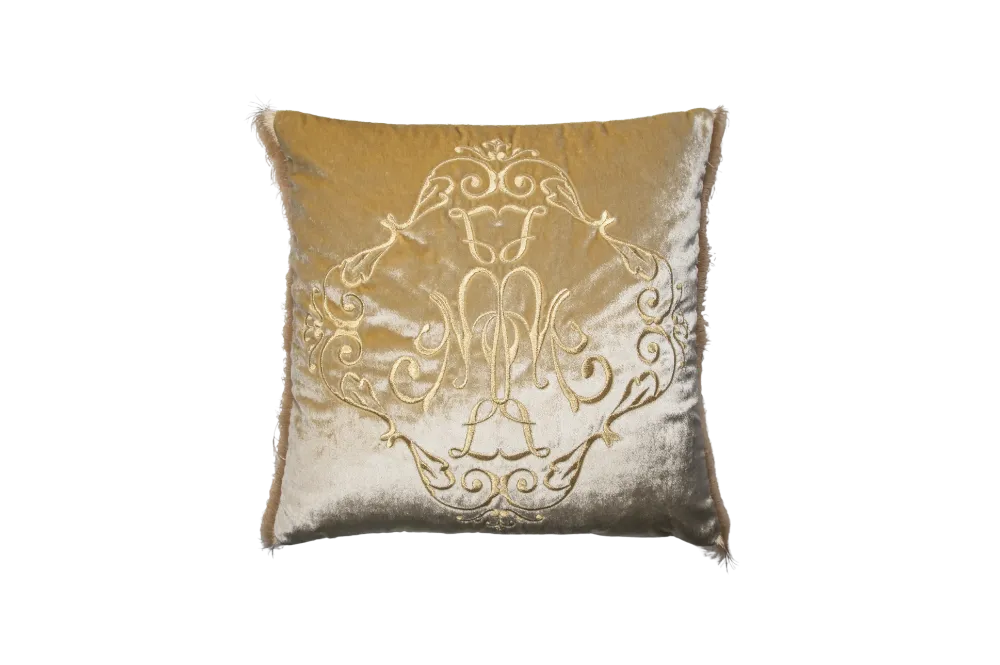 Poduszka kwadratowa Soleil z frędzlami